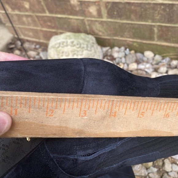 VIONIC WOMEN'S ANKLE HIGH BLACK SUEDE BOOTS, KAYLEE SDE KNIT, SIZE 8.5 - Picture 9 of 12